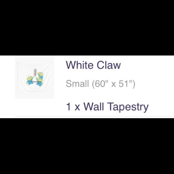 Redbubble White Claw Tapestry - Picture 2 of 3